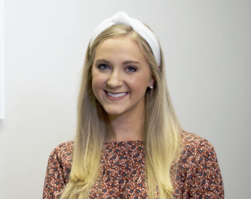 young teen smiling during visit
